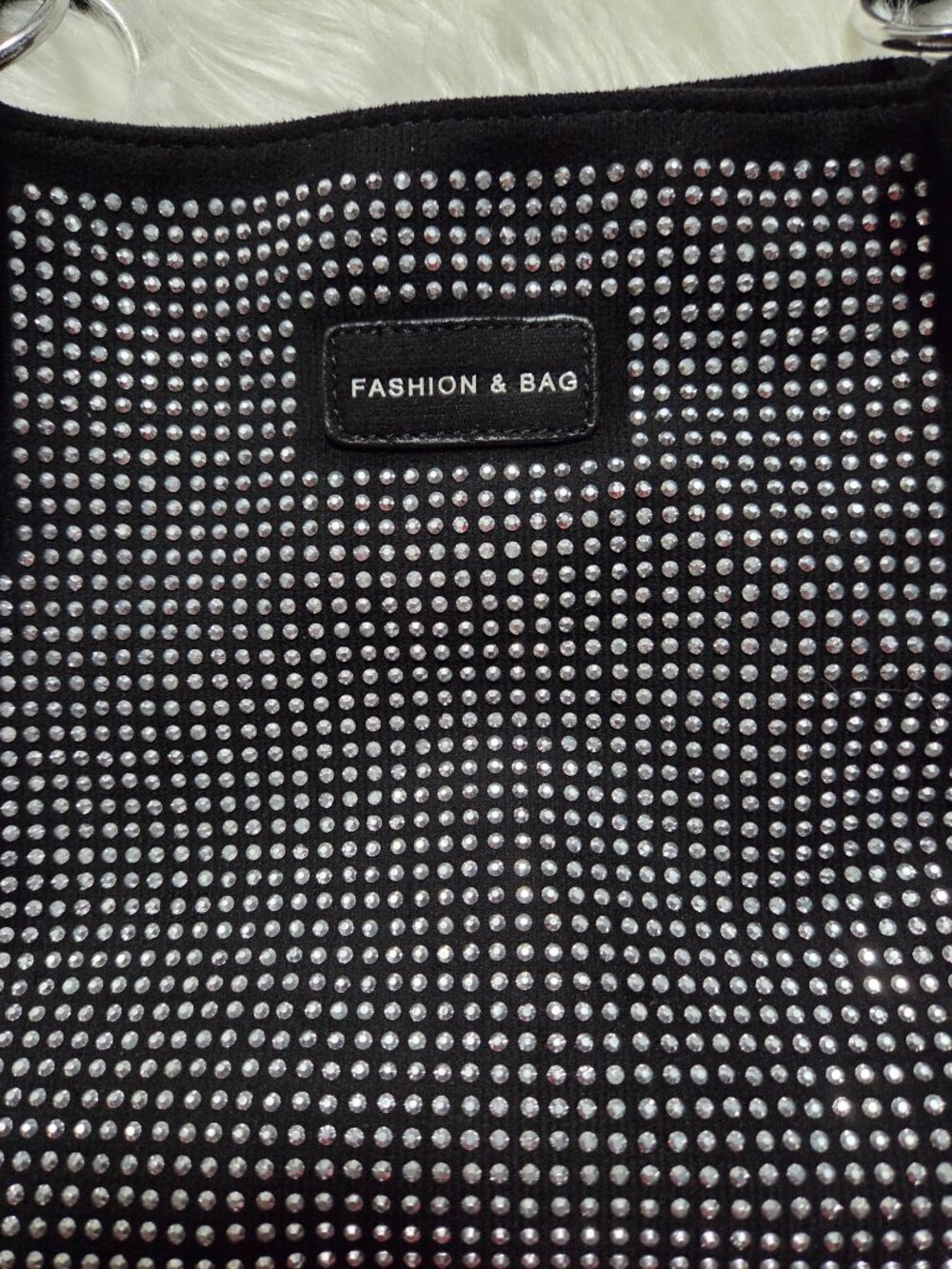 Rhinestone Detail Shoulder Bag - Picture 3 of 5